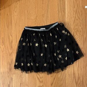 Design History Black Skirt with Gold Stars